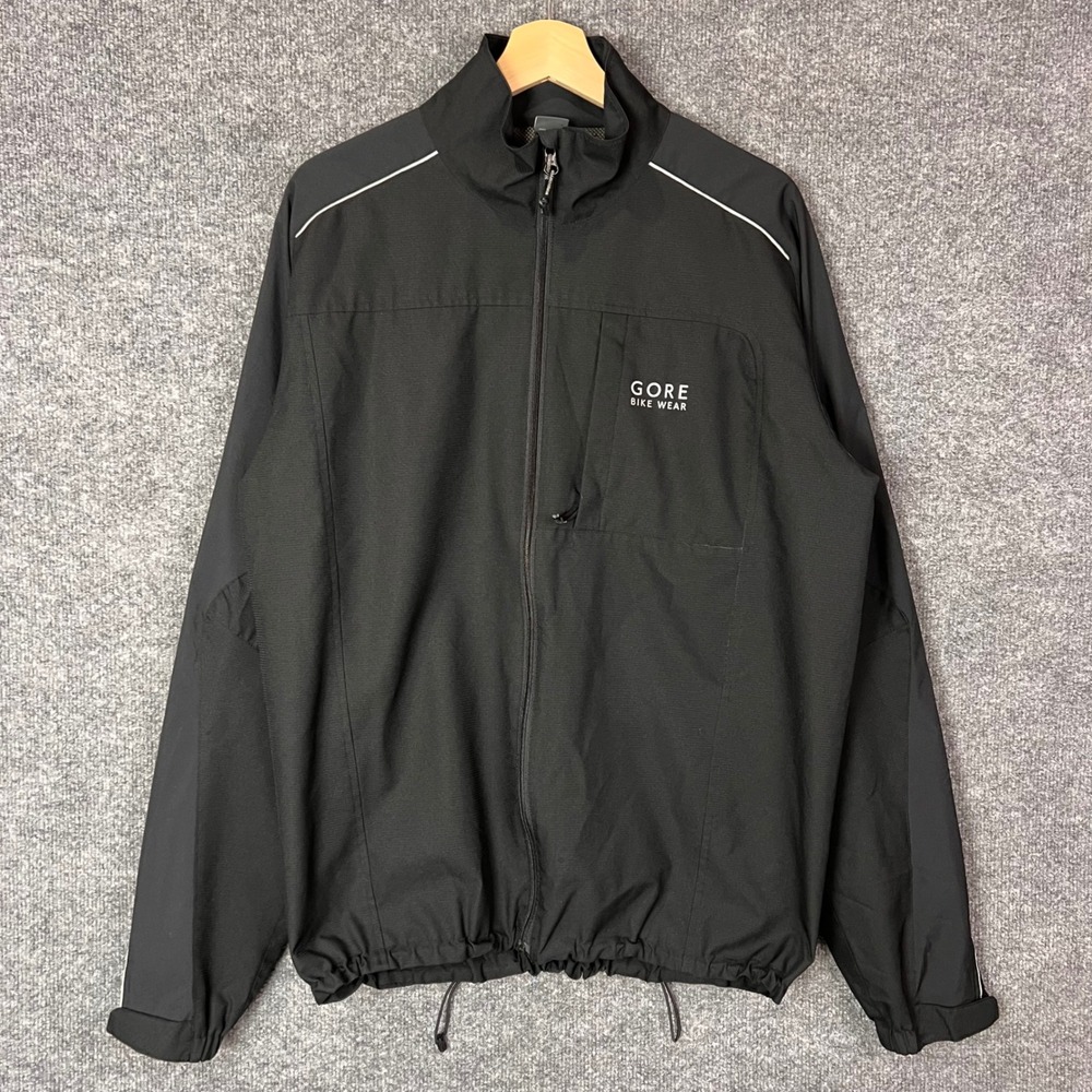 Gore Bike Wear Windstopper Jacket Mens L Excellent Reflective Cycling Shell